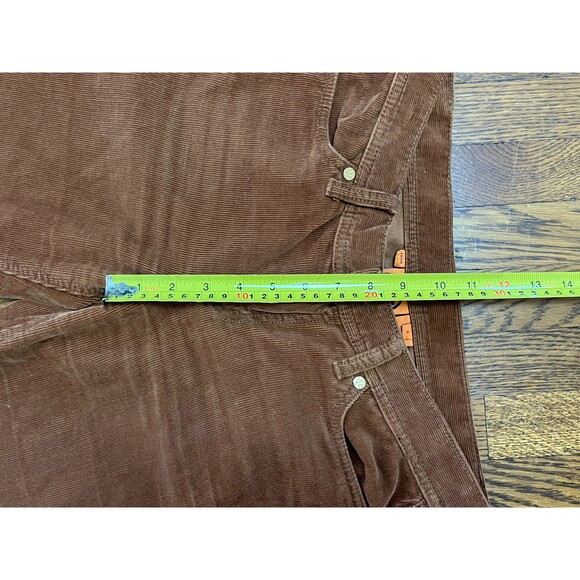 TORY BURCH Brown Cotton Corduroy Boot Cut Flare Pants Trousers Women's Size 4 - Picture 6 of 9